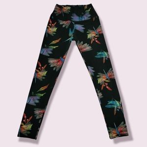 Colorful Rainbow Dragonfly High Waist Super Soft Leggings